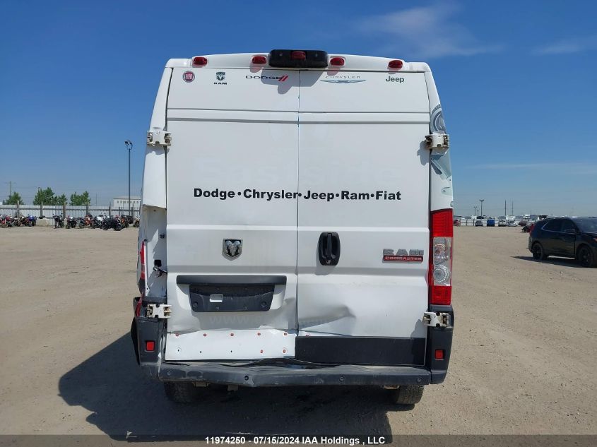 2019 Ram Promaster 3500 High VIN: 3C6URVHG1KE542392 Lot: 11974250