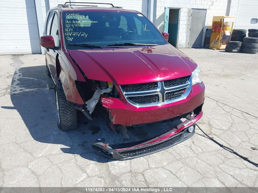 2020 Dodge Grand Caravan Sxt VIN: 2C4RDGCG7LR214863 Lot: 11974283