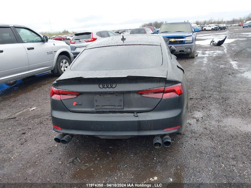 2018 Audi S5 Sportback VIN: WAUB4CF58JA117626 Lot: 39240704