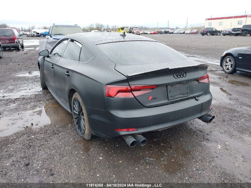 2018 Audi S5 Sportback VIN: WAUB4CF58JA117626 Lot: 39240704