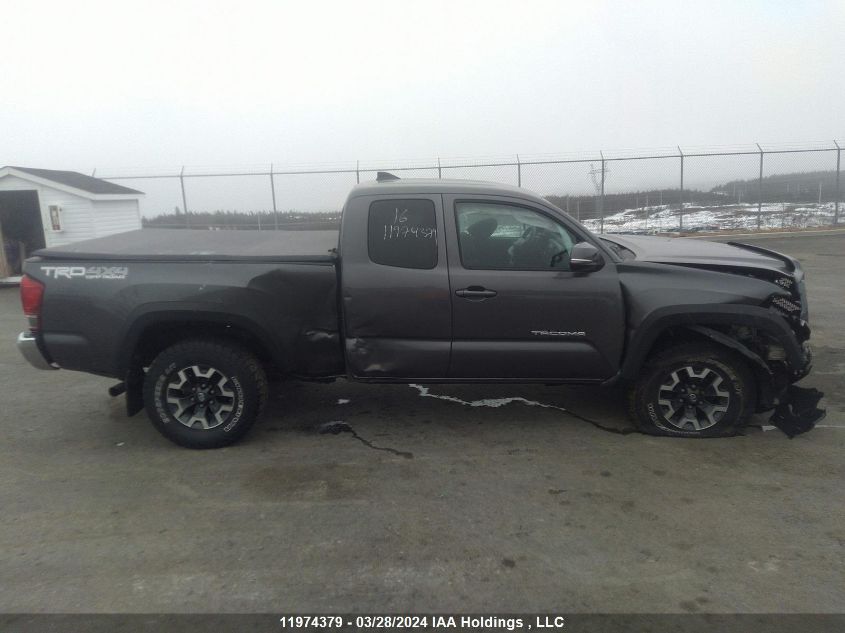 2016 Toyota Tacoma Access Cab/Sr5/Trd Spt/Or VIN: 5TFSZ5AN3GX034327 Lot: 11974379