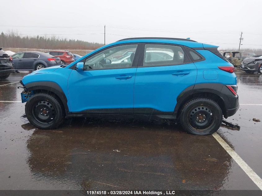 2022 Hyundai Kona Sel/Se VIN: KM8K2CAB2NU847411 Lot: 50816834