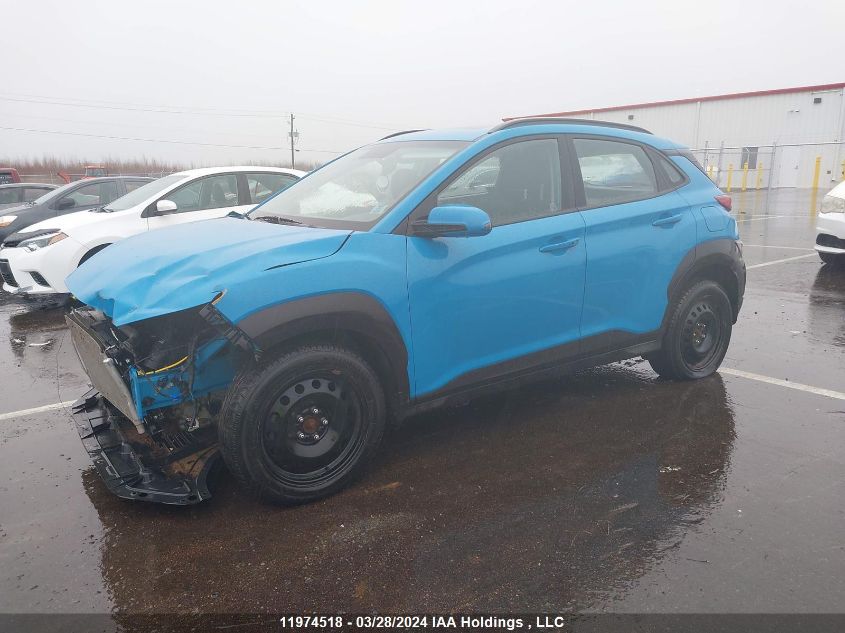 2022 Hyundai Kona Sel/Se VIN: KM8K2CAB2NU847411 Lot: 50816834