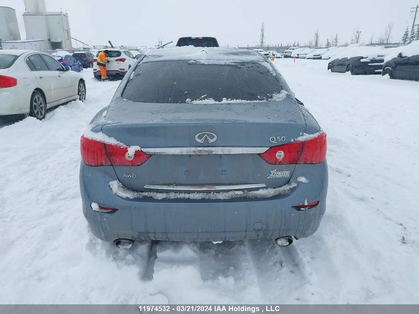 2014 Infiniti Q50 VIN: JN1BV7AR9EM691922 Lot: 11974532