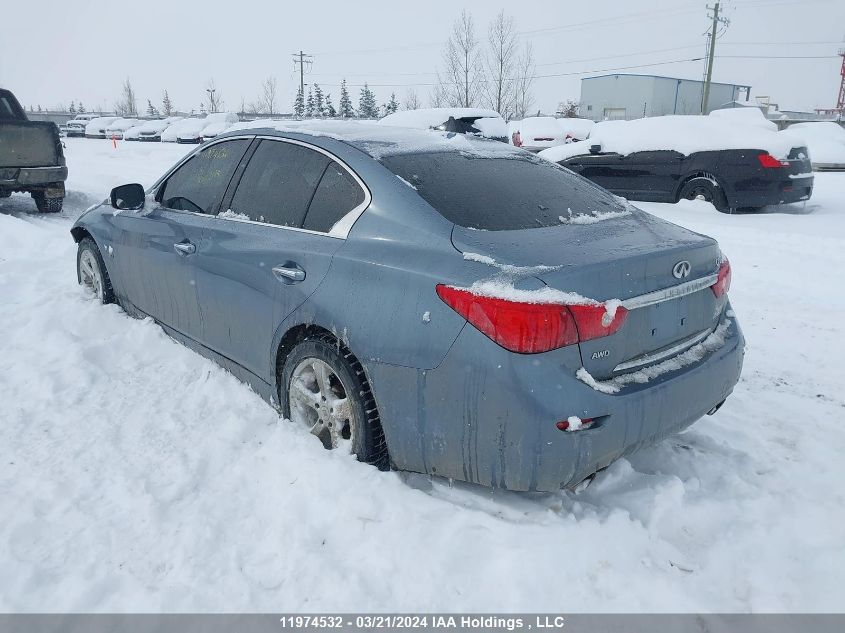 2014 Infiniti Q50 VIN: JN1BV7AR9EM691922 Lot: 11974532