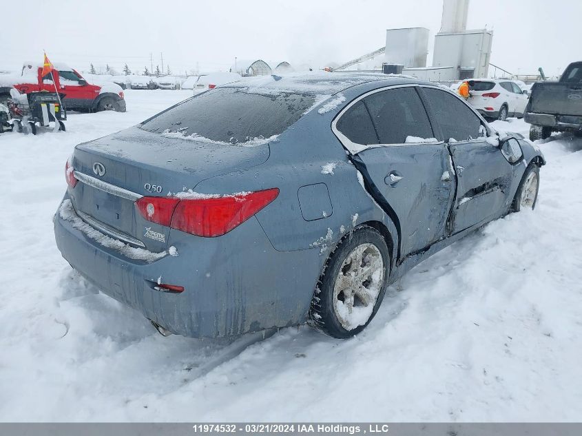 2014 Infiniti Q50 VIN: JN1BV7AR9EM691922 Lot: 11974532