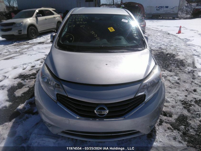 2014 Nissan Versa VIN: 3N1CE2CP4EL411398 Lot: 11974554