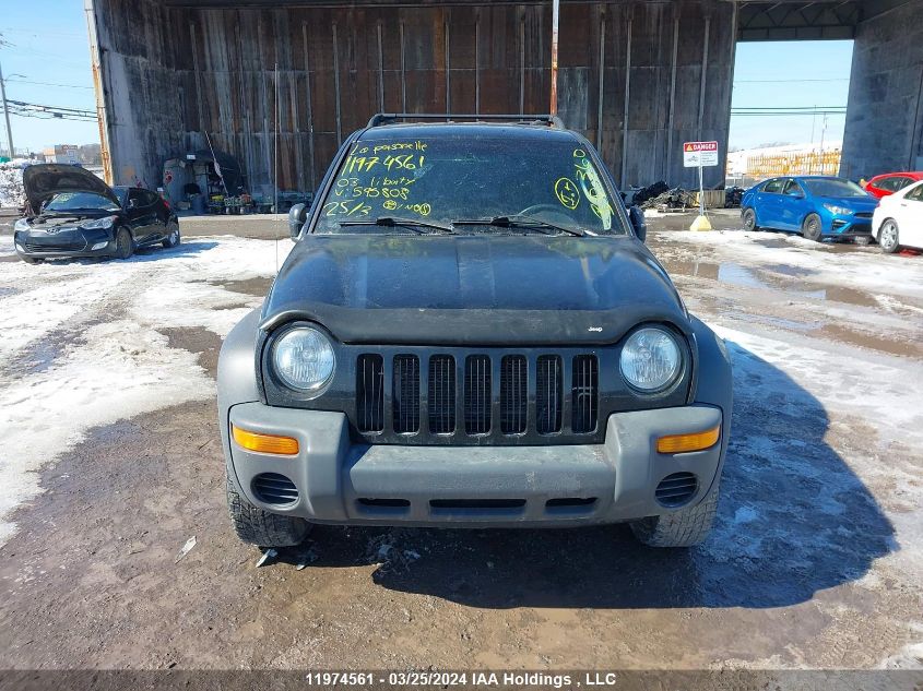 2003 Jeep Liberty Sport/Freedom VIN: 1J4GL48K83W595808 Lot: 50576344