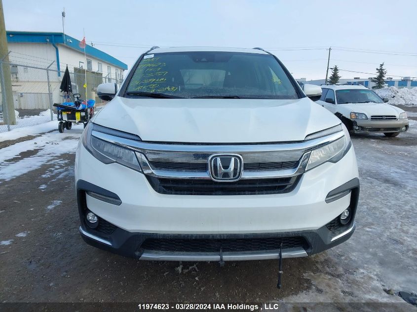 2022 Honda Pilot VIN: 5FNYF6H98NB505459 Lot: 11974623