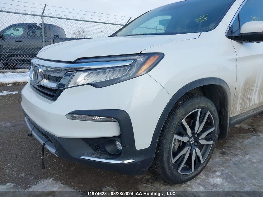 2022 Honda Pilot VIN: 5FNYF6H98NB505459 Lot: 11974623