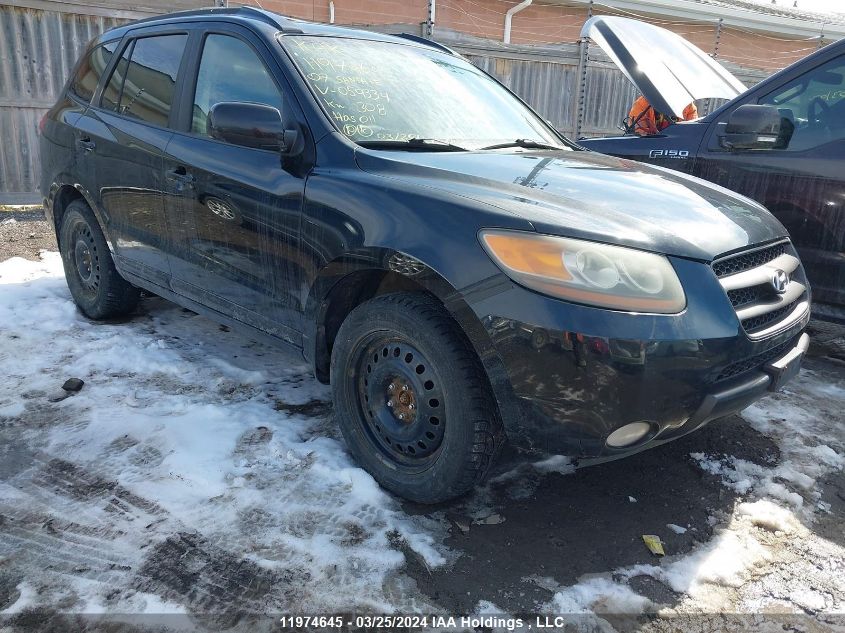 2007 Hyundai Santa Fe VIN: 5NMSG13E97H059334 Lot: 11974645