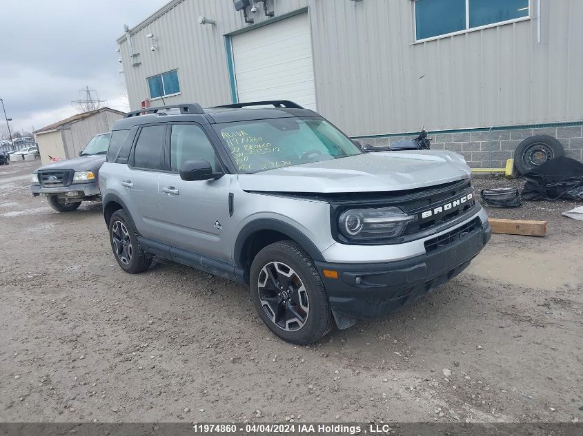 2022 Ford Bronco Sport Outer Banks VIN: 3FMCR9C61NRE13572 Lot: 11974860