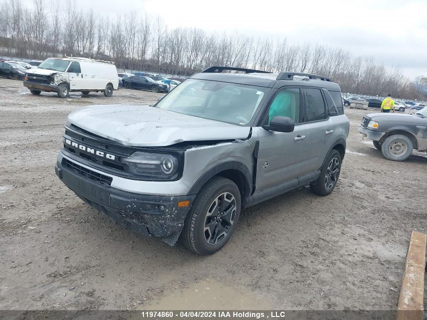 2022 Ford Bronco Sport Outer Banks VIN: 3FMCR9C61NRE13572 Lot: 11974860