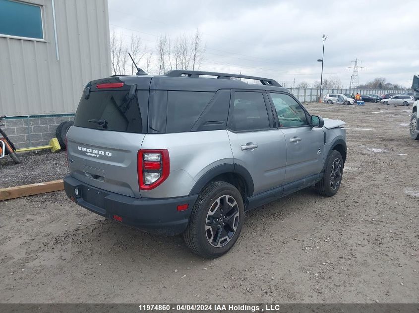 2022 Ford Bronco Sport Outer Banks VIN: 3FMCR9C61NRE13572 Lot: 11974860