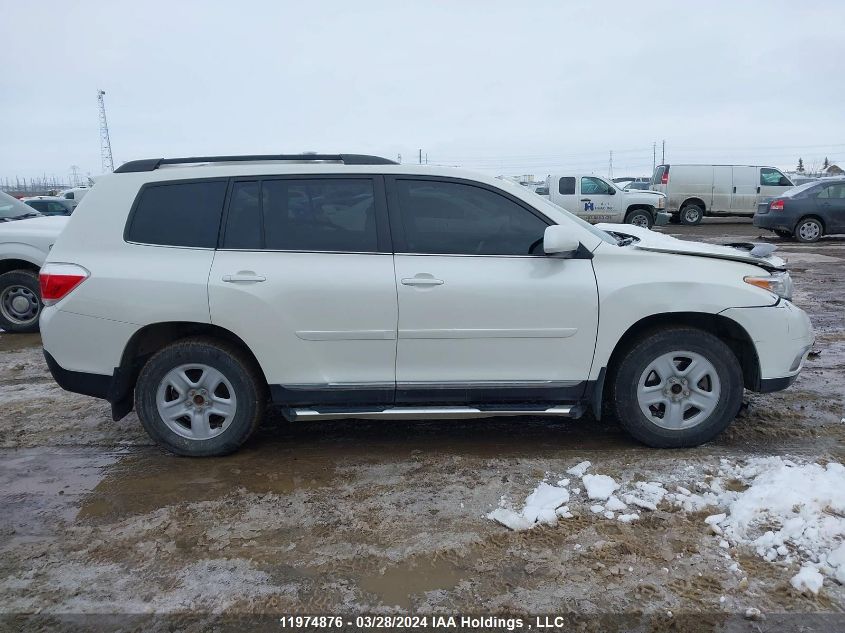 2013 Toyota Highlander Plus/Se VIN: 5TDBK3EH4DS271004 Lot: 11974876