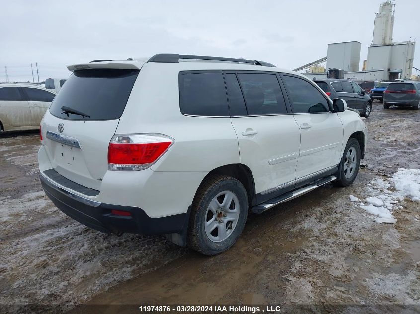 2013 Toyota Highlander Plus/Se VIN: 5TDBK3EH4DS271004 Lot: 11974876