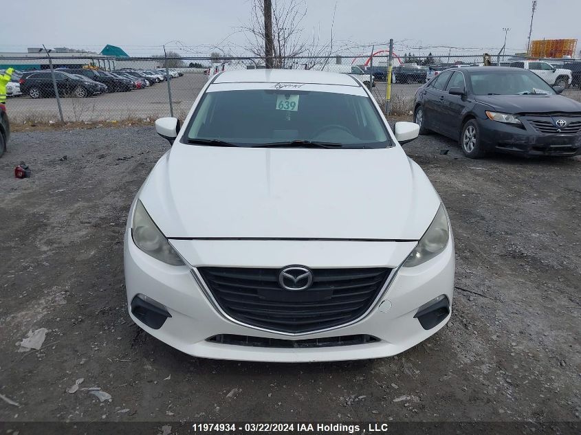 2014 Mazda Mazda3 VIN: JM1BM1L75E1141496 Lot: 11974934