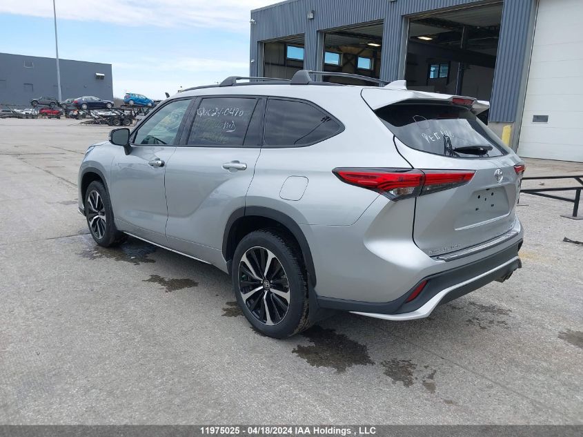 2022 Toyota Highlander Xse VIN: 5TDLZRBH4NS256642 Lot: 11975025