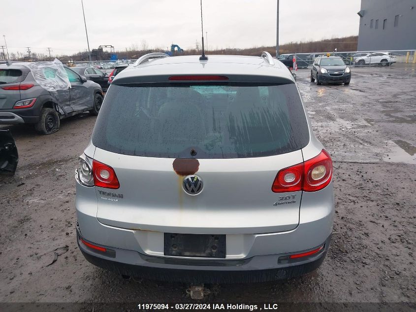 2009 Volkswagen Tiguan VIN: WVGBV75N89W534800 Lot: 11975094