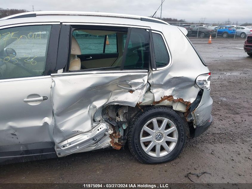 2009 Volkswagen Tiguan VIN: WVGBV75N89W534800 Lot: 11975094