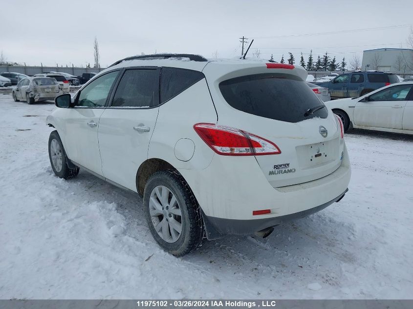 2012 Nissan Murano S/Sl/Le VIN: JN8AZ1MW3CW209673 Lot: 11975102