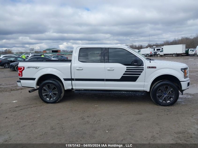 2018 Ford F150 Supercrew VIN: 1FTEW1E50JFD97531 Lot: 11975143