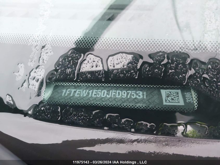 2018 Ford F150 Supercrew VIN: 1FTEW1E50JFD97531 Lot: 11975143