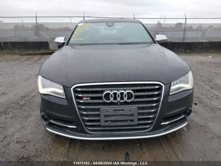 2013 Audi S8 VIN: WAUD2AFDXDN020662 Lot: 11975183