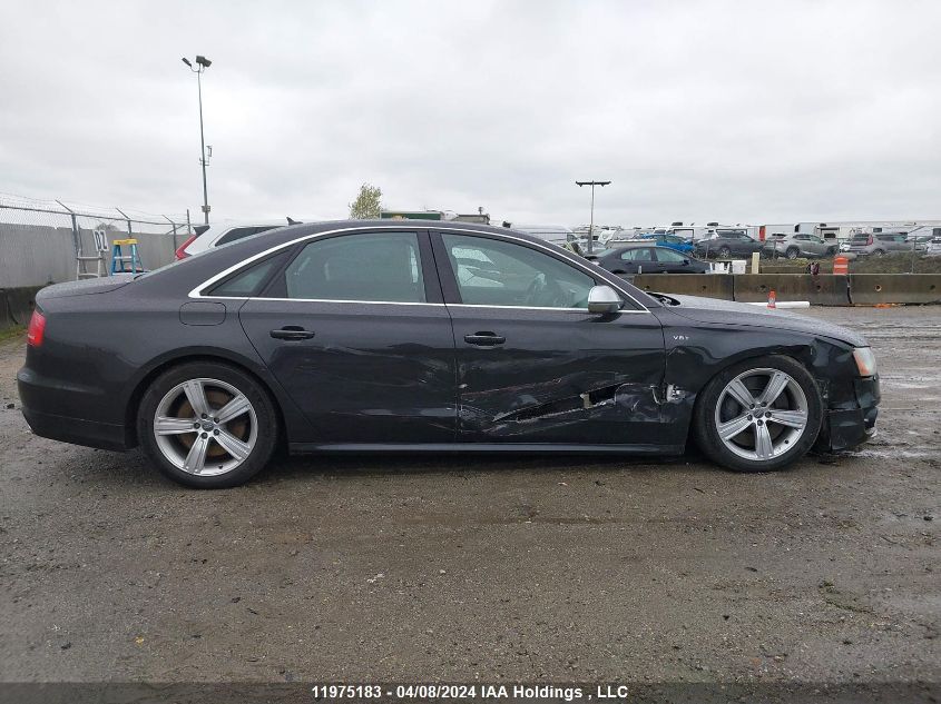 2013 Audi S8 VIN: WAUD2AFDXDN020662 Lot: 11975183