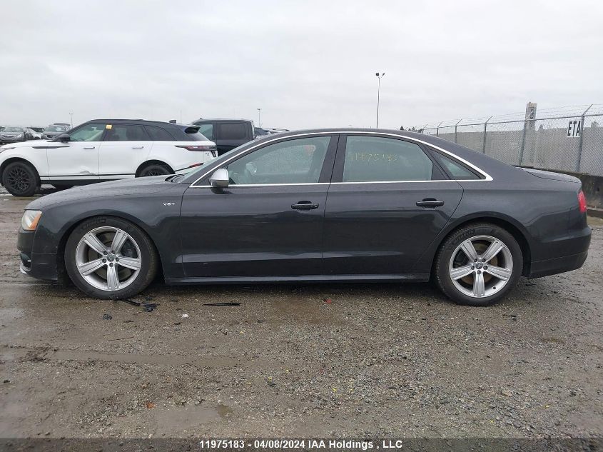 2013 Audi S8 VIN: WAUD2AFDXDN020662 Lot: 11975183