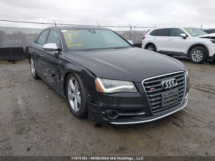 2013 Audi S8 VIN: WAUD2AFDXDN020662 Lot: 11975183