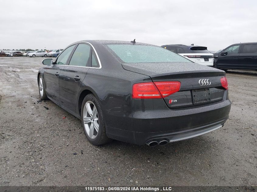 2013 Audi S8 VIN: WAUD2AFDXDN020662 Lot: 11975183