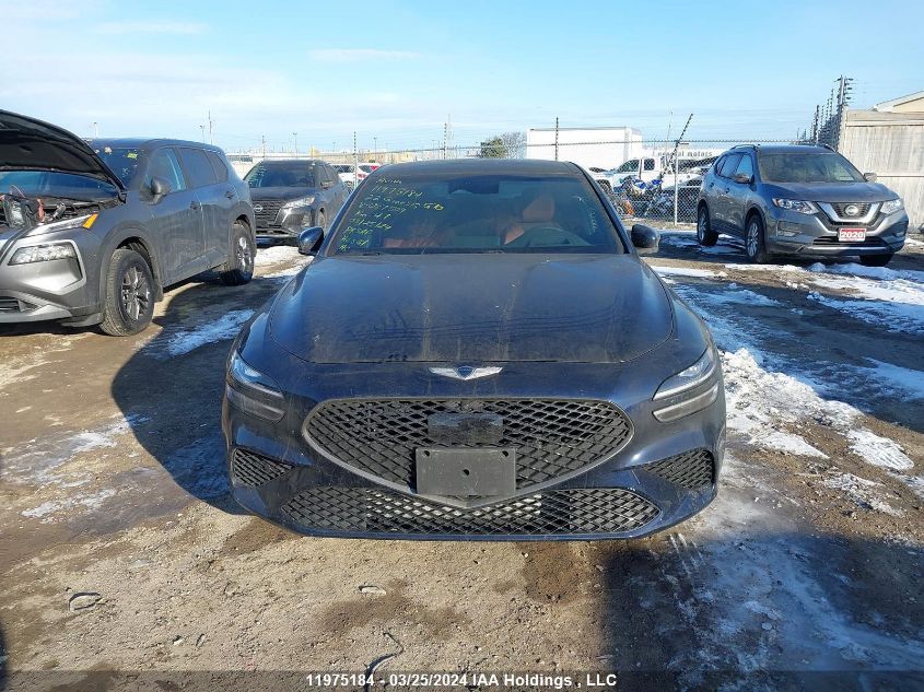 2022 Genesis G70 Sport Advanced/Sport Prestige VIN: KMTG54TE9NU087509 Lot: 11975184