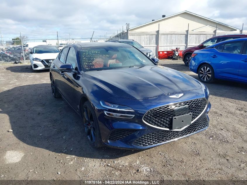 2022 Genesis G70 Sport Advanced/Sport Prestige VIN: KMTG54TE9NU087509 Lot: 11975184