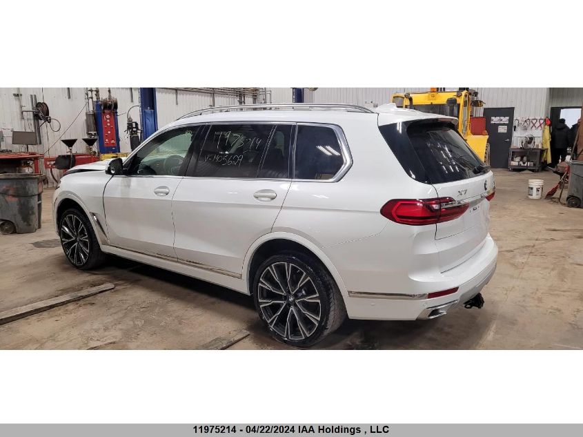 2022 BMW X7 xDrive40I VIN: 5UXCW2C05N9M05629 Lot: 11975214