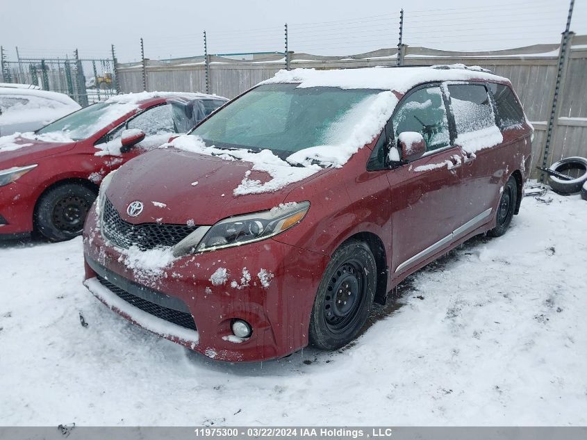 2016 Toyota Sienna Se 8 Passenger VIN: 5TDXK3DC4GS765959 Lot: 11975300