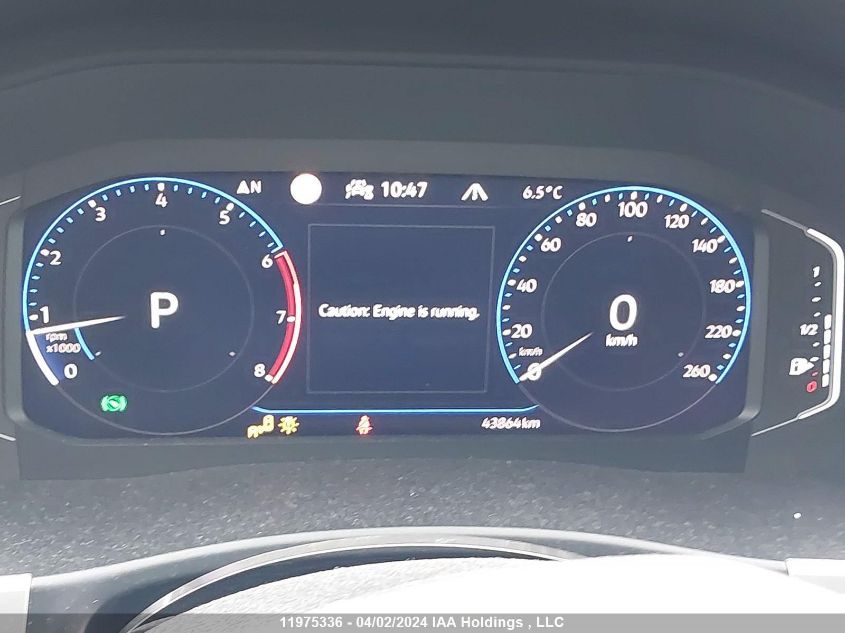 2021 Volkswagen Atlas Sel Premium VIN: 1V2TR2CA6MC594843 Lot: 11975336