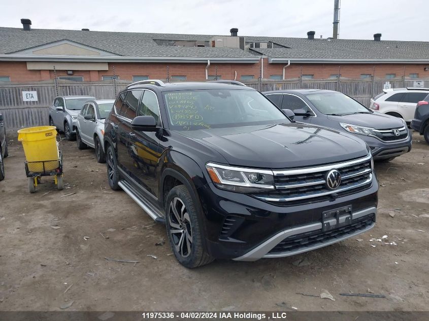 2021 Volkswagen Atlas Sel Premium VIN: 1V2TR2CA6MC594843 Lot: 11975336