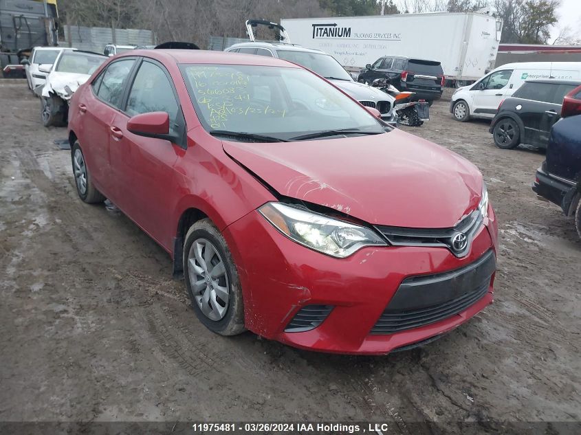 2016 Toyota Corolla L/Le/Le Pls/Prm/S/S Pls VIN: 2T1BURHE6GC566083 Lot: 11975481