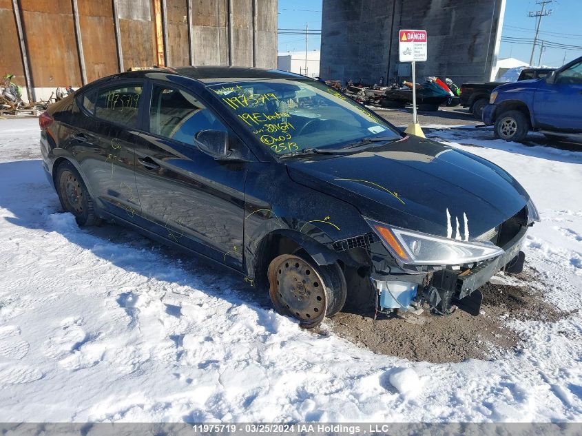 2019 Hyundai Elantra VIN: KMHD84LFXKU881671 Lot: 11975719