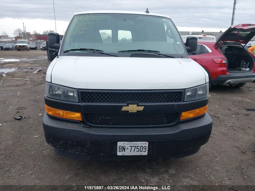 2021 Chevrolet Express Cargo Van VIN: 1GCWGBF7XM1306497 Lot: 11975897