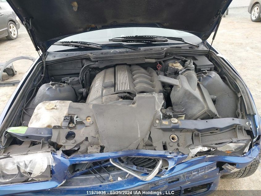 1998 BMW 3 Series VIN: WBACG31070AW89504 Lot: 11975936