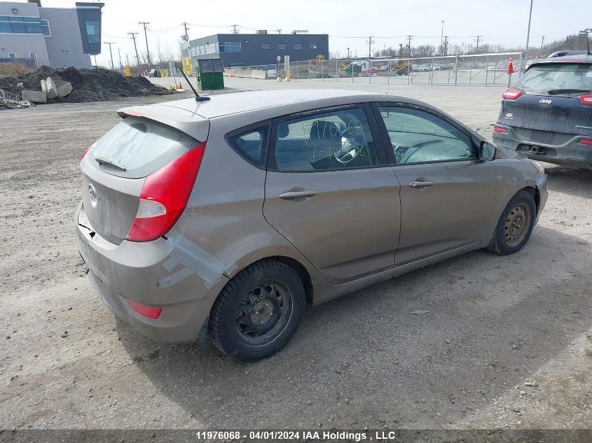 2013 Hyundai Accent Gls/Gs VIN: KMHCT5AE3DU109106 Lot: 51341294