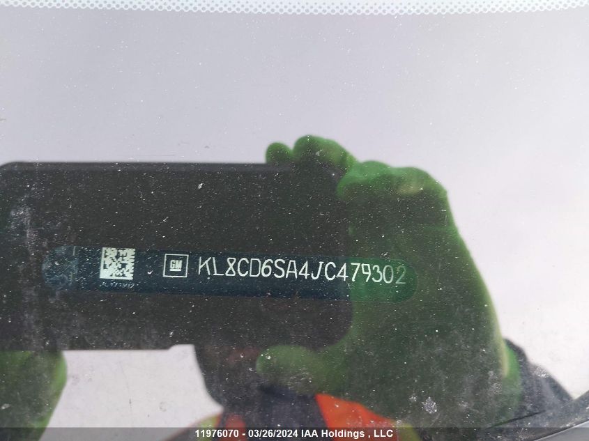 2018 Chevrolet Spark 1Lt VIN: KL8CD6SA4JC479302 Lot: 11976070