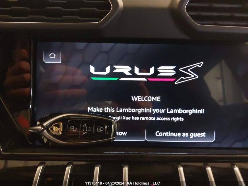 Auction sale of the 2023 LAMBORGHINI URUS , vin: ZPBCB3ZL3PLA24591, lot number: 11976118