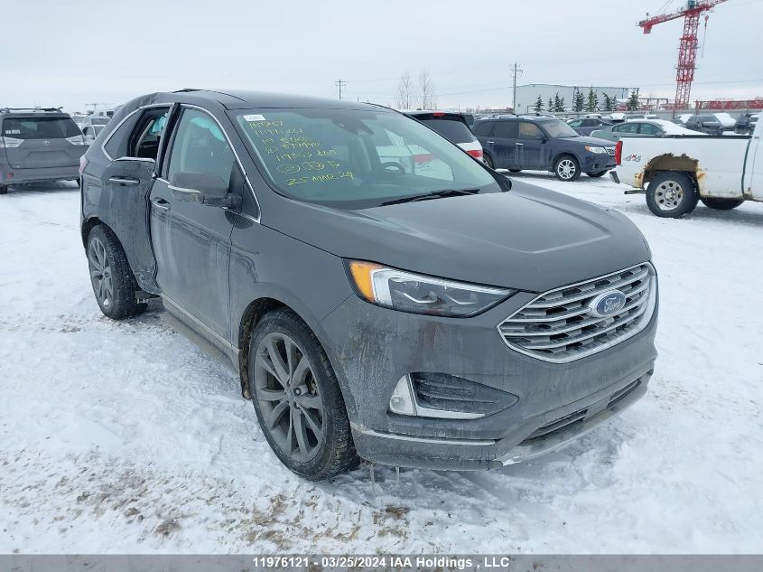 2019 Ford Edge Titanium VIN: 2FMPK4K91KBB77990 Lot: 50837254