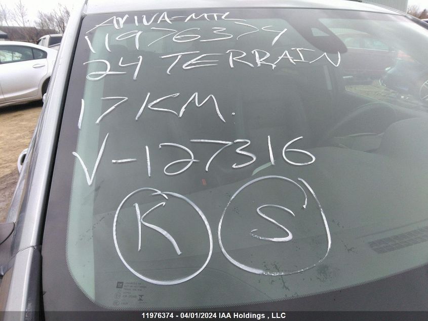 2024 GMC Terrain VIN: 3GKALVEG9RL127316 Lot: 11976374