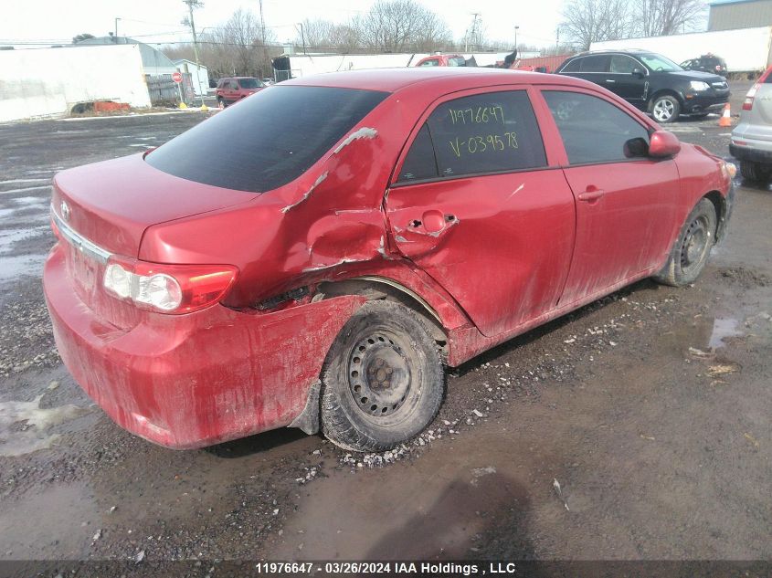 2013 Toyota Corolla S/Le VIN: 2T1BU4EE2DC039578 Lot: 11976647