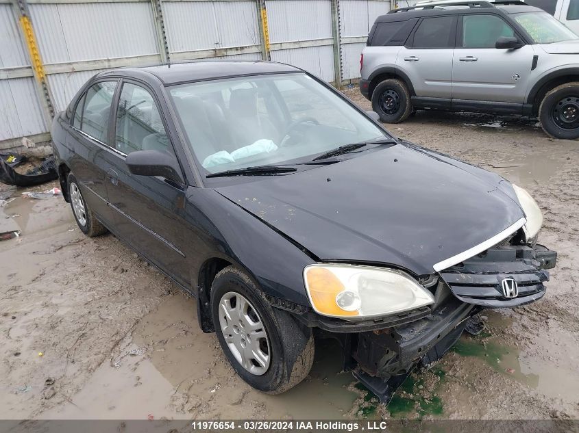 2001 Honda Civic Lx VIN: 2HGES166X1H923036 Lot: 11976654