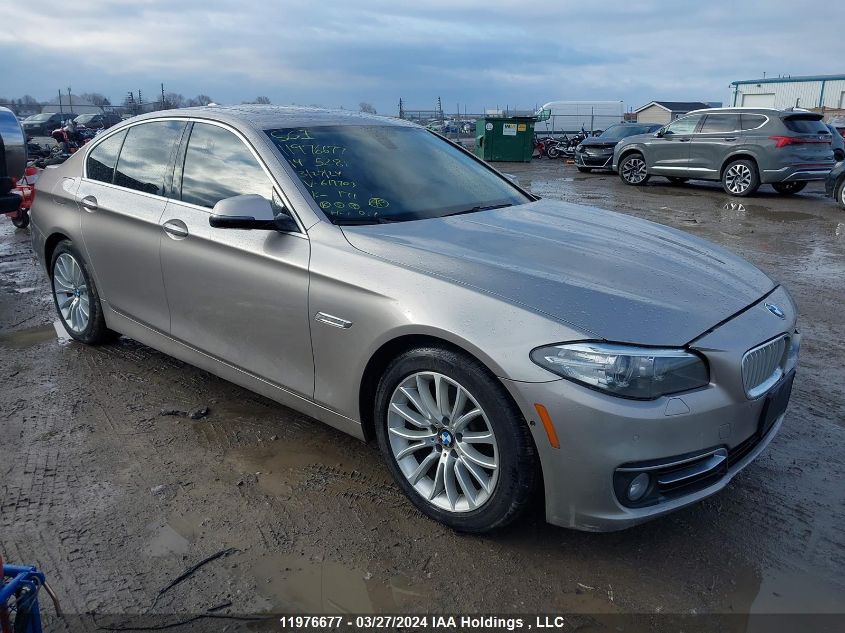 2014 BMW 5 Series VIN: WBA5A7C55ED617703 Lot: 11976677